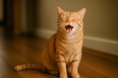 Реакция кота на уши собаки стала вирусной в соцсетях