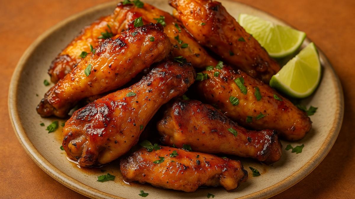 Куриные крылья в медово-горчичном соусе