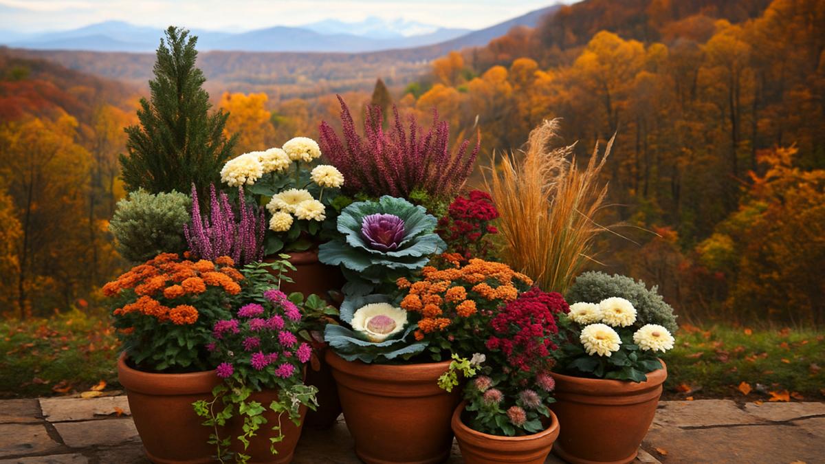 Осенние контейнерные композиции