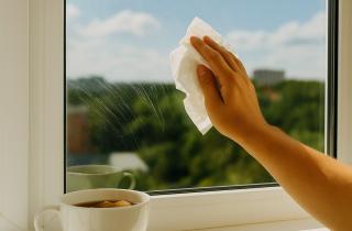 Глицерин снижает оседание пыли на 60 % и предотвращает появление разводов на окнах