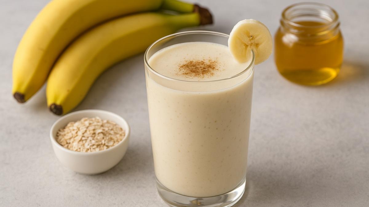Банановый смузи на кефире