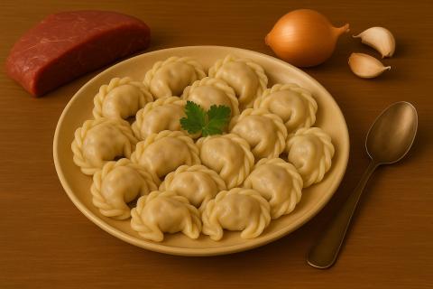 Приготовление пельменей под сыром и майонезом