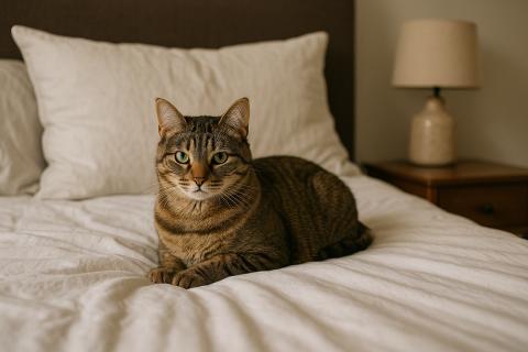 Кошки спят у лица хозяев из-за доверия и тепла — ветеринары