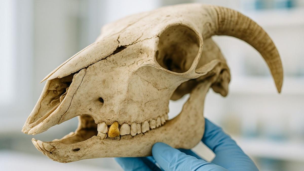 древний зуб овцы