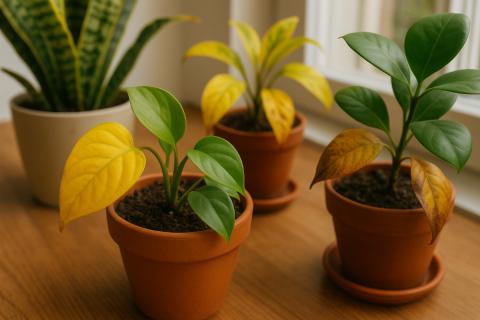 Сухой воздух вызывает подсыхание краёв листьев растений — агрономы