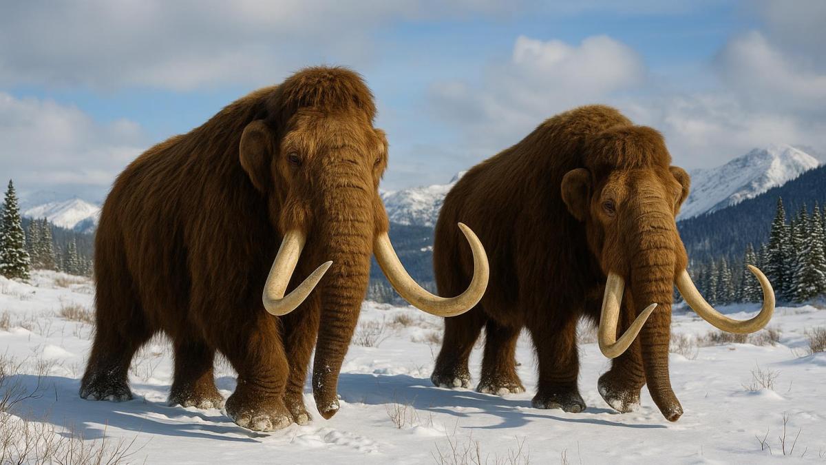 Мамонты в ледниковом периоде