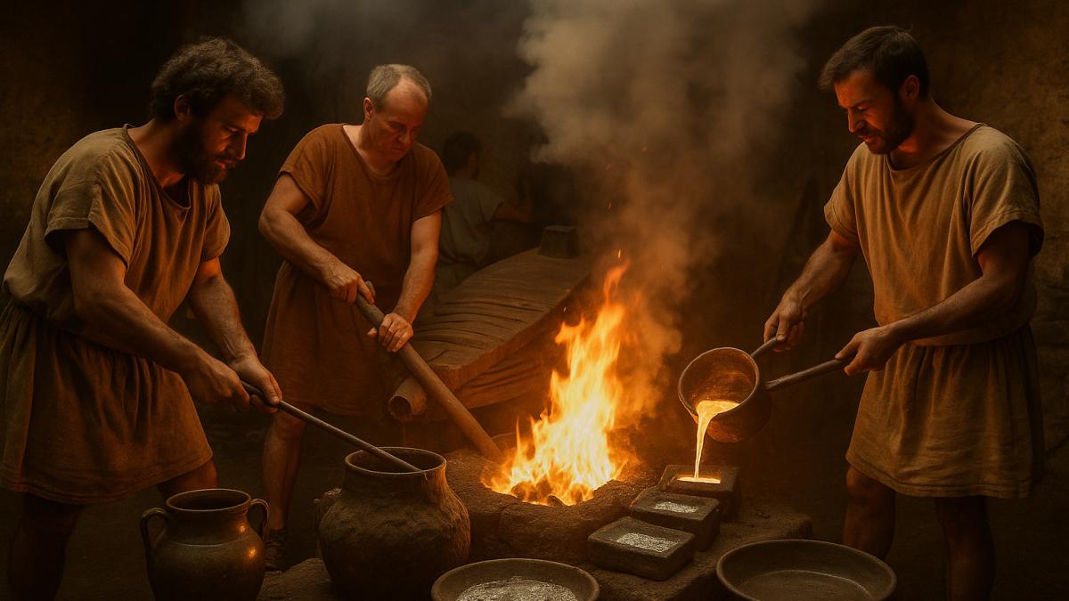 Римская плавильня свинца