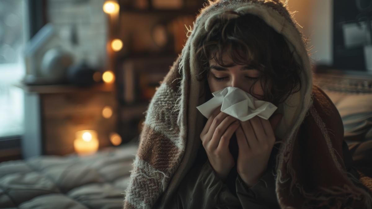 Девушка болеет