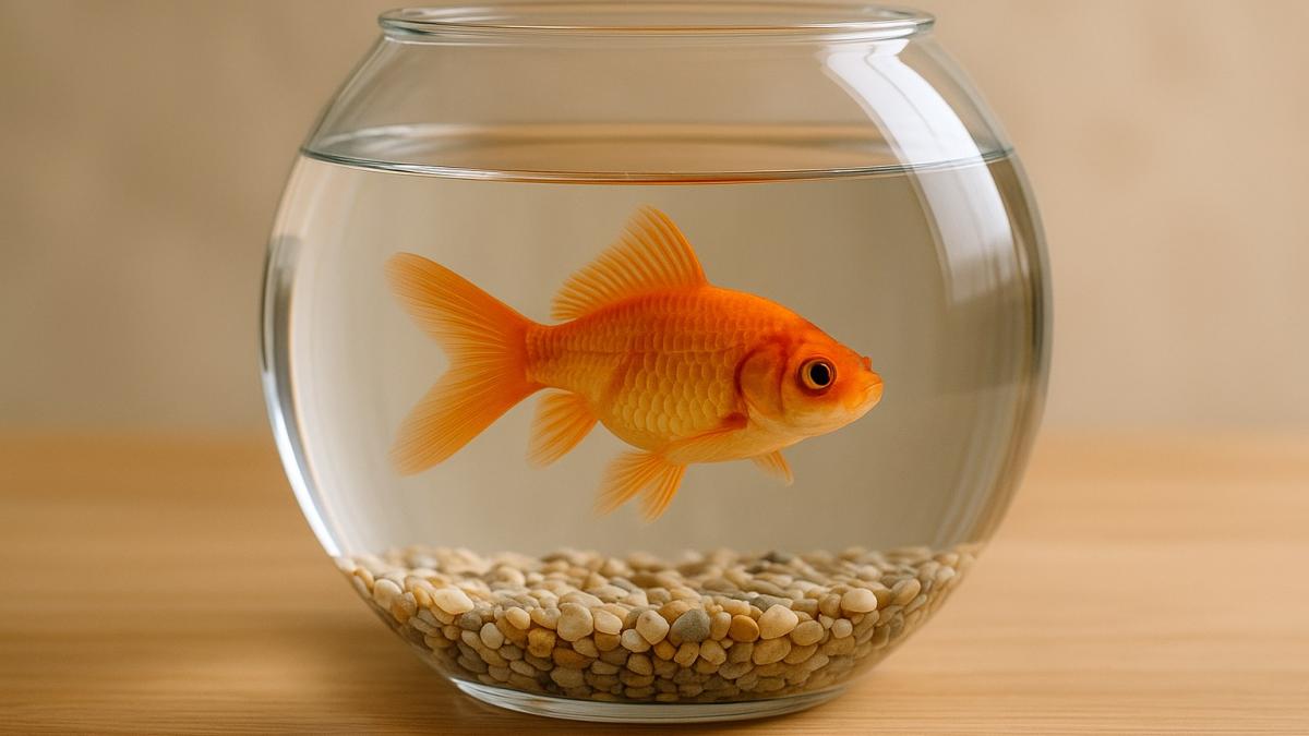 Золотая рыбка в аквариуме