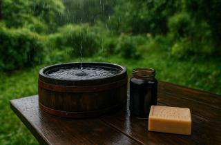 Зелёная вода в бочке появляется из-за солнца и тепла — агротехник Иван Сидоров