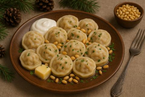 Пельмени жареные с сыром на сковороде получаются сытными