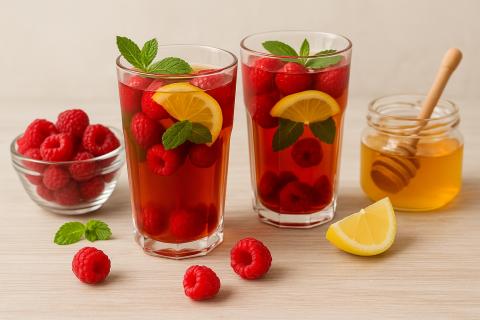 Малиновая настойка на водке содержит витамины А, С, Е, группы В, а также калий