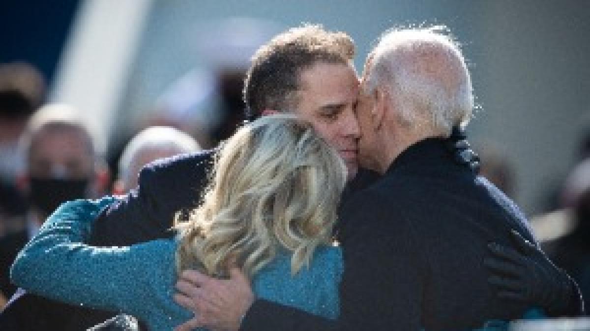 Jill, Joe and Hunter Biden during the 59th presidential inauguration Jill, Joe and Hunter Biden during the 59th presidential inauguration