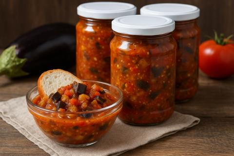 Баклажаны с помидорами на зиму без стерилизации сохраняют вкусовые качества до года