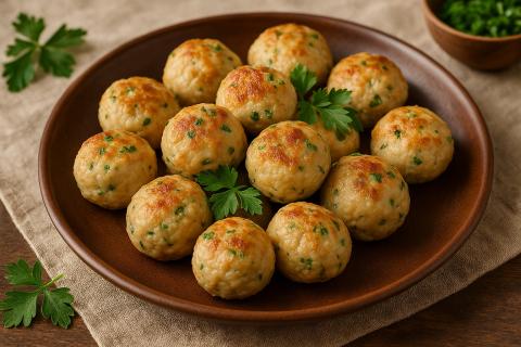 Мясные стожки из фарша с картофелем получаются сочными