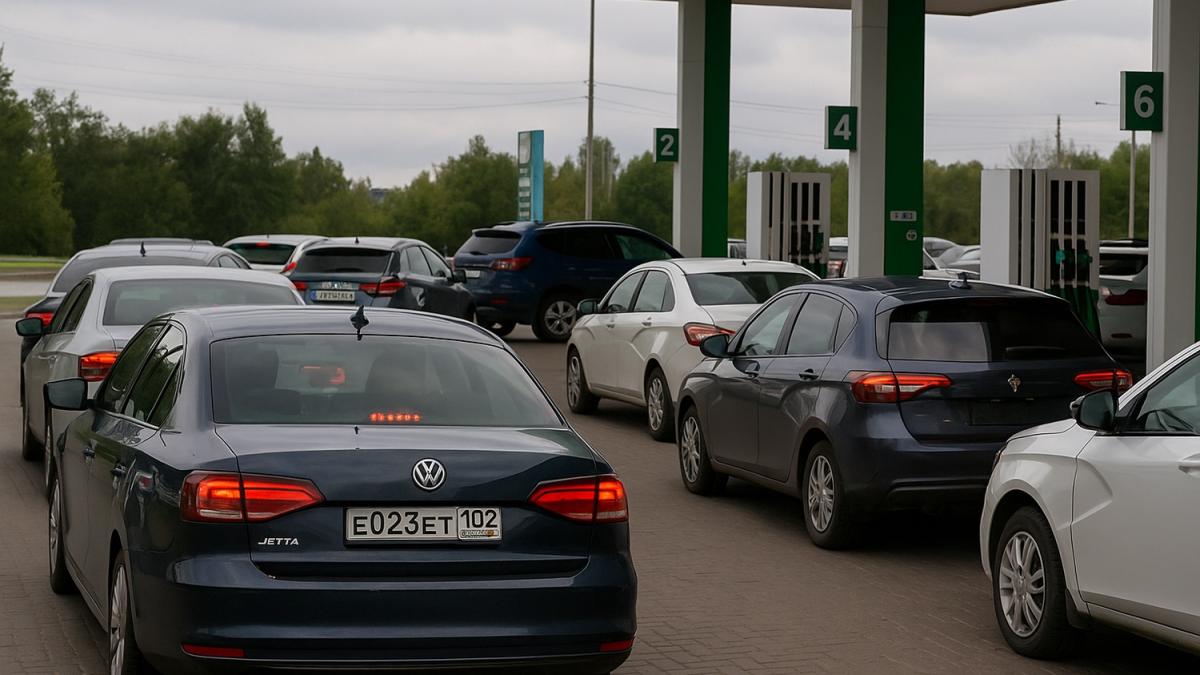 Очередь на автозаправке