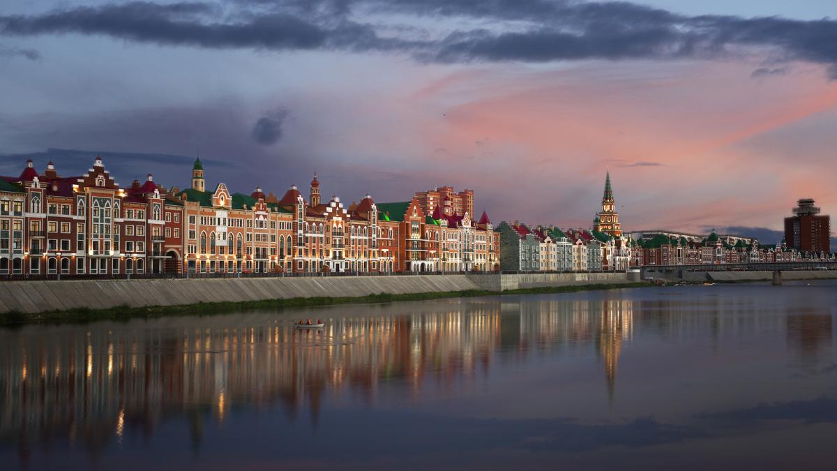 Йошкар-Ола. Набережная Брюгге Йошкар-Ола. Набережная Брюгге