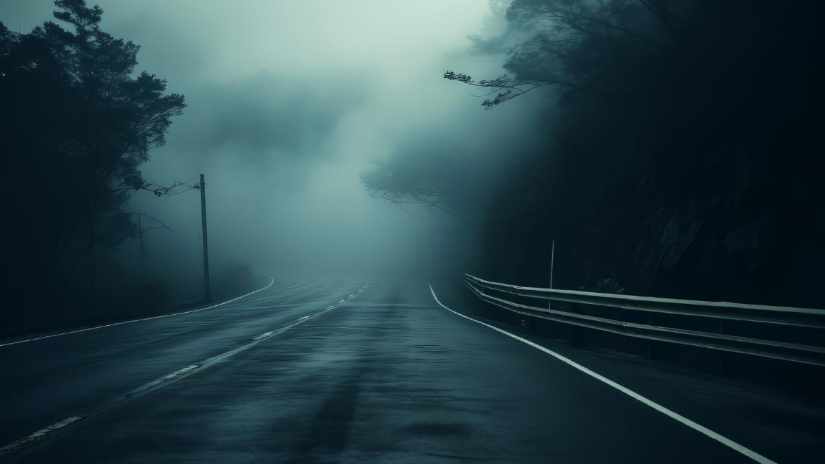 Туман на дороге