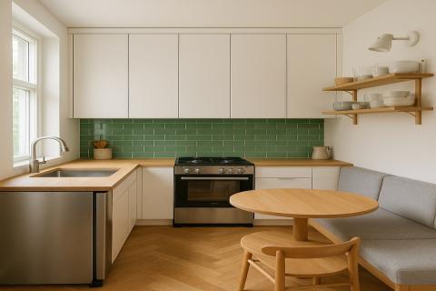 Светлые оттенки визуально расширяют маленькую кухню — дизайнеры