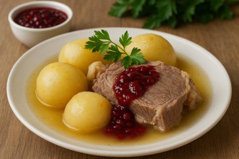 Пастрома из куриной грудки по методу шеф-технолога получается сочной при запекании