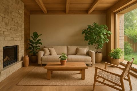 Интерьеры 2026 года переходят к тёплой природной палитре — дизайнеры