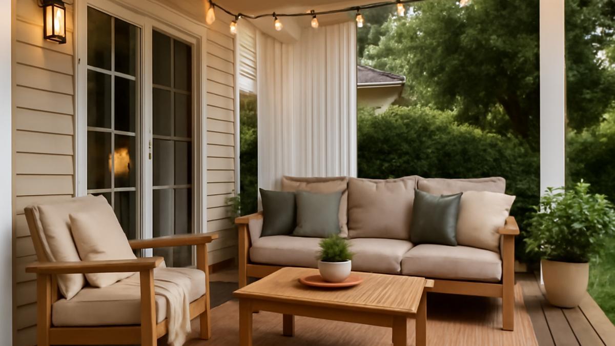 Терраса на свежем воздухе