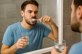 Круговые движения щеткой помогут сохранить десны