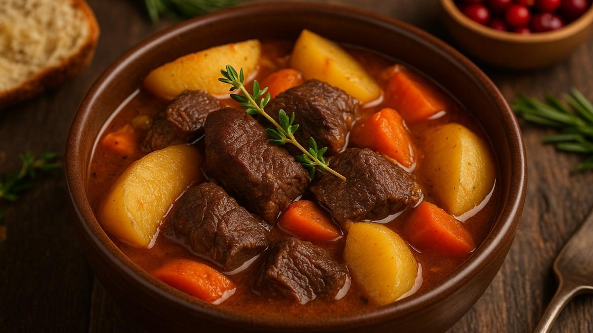 Рагу из дикого мяса с картофелем