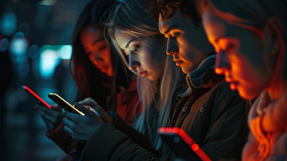 Люди сидят в телефонах