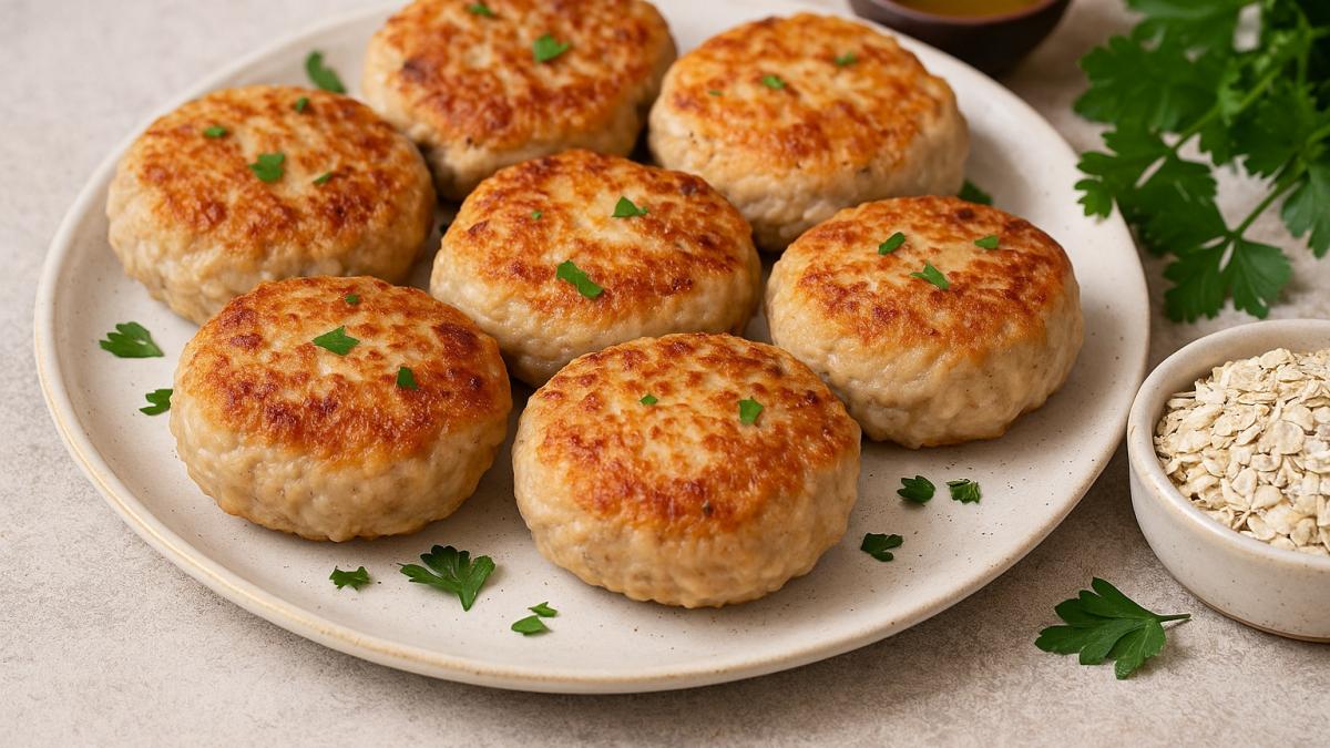 Котлеты из индейки с овсяными хлопьями