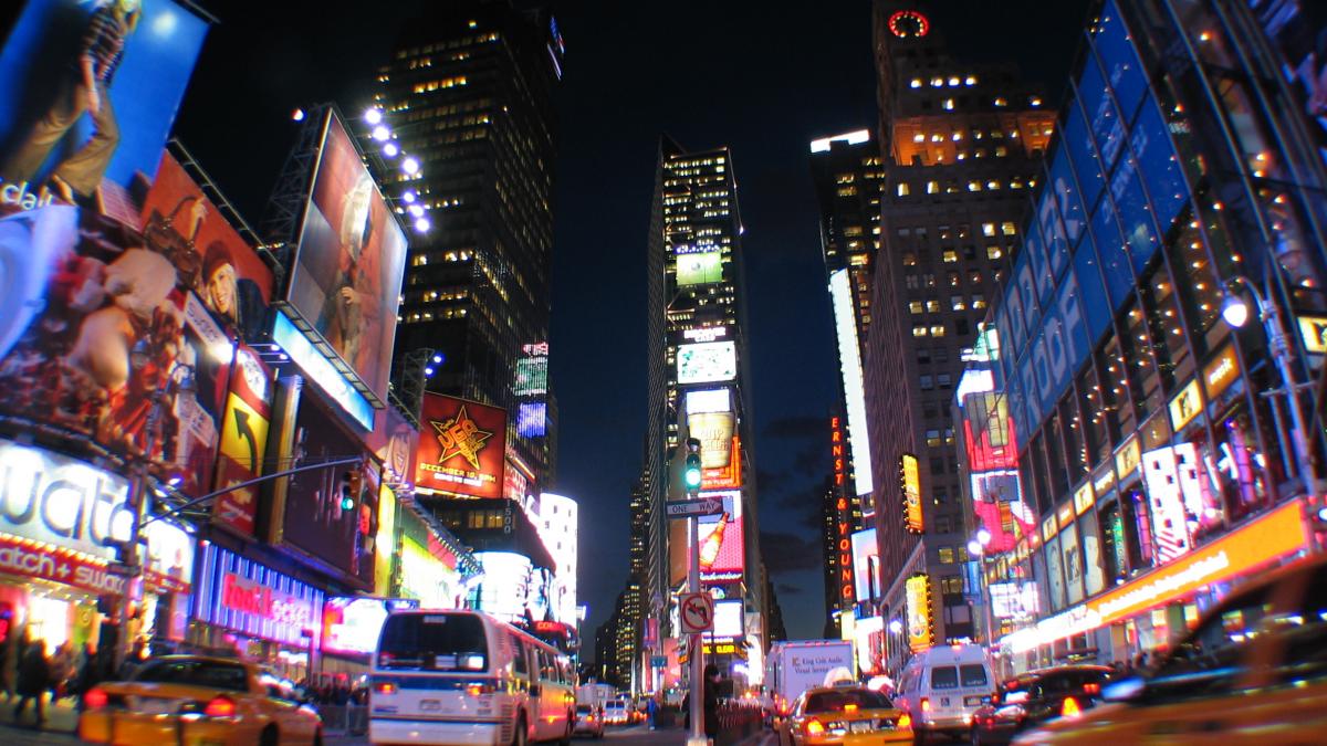 NYC Times Square wide angle NYC Times Square wide angle
