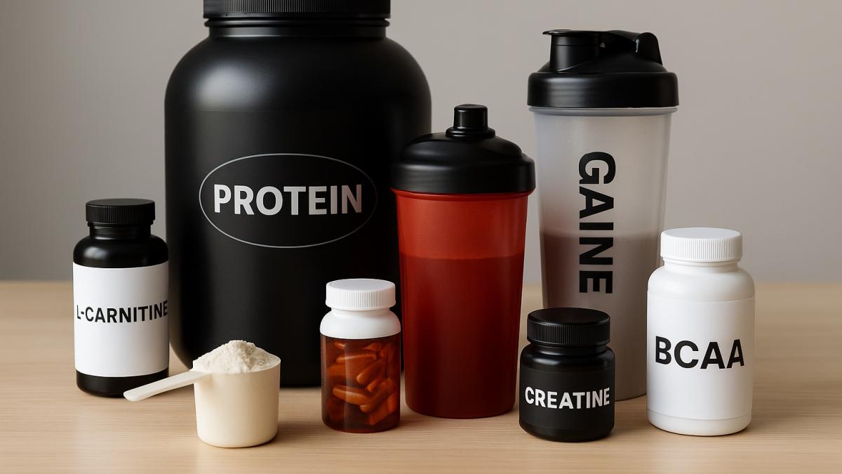 Спортивное питание на столе