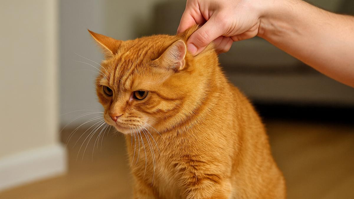 кот за шкирку