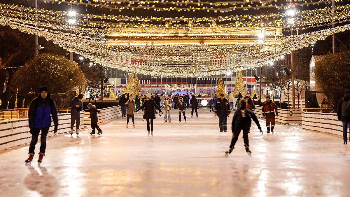 Каток в парке Горького
