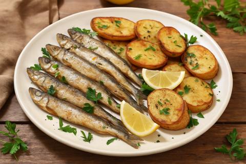 Эксперты: картофель во время жарки предотвращает появление рыбного запаха