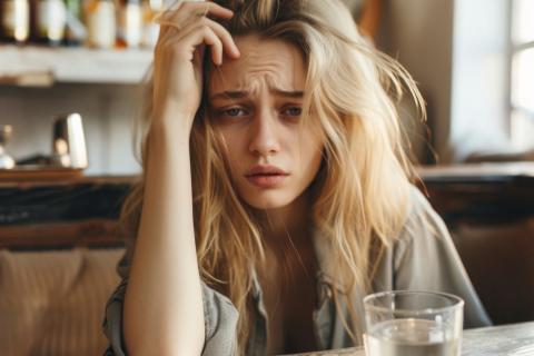 Девушка стрессует