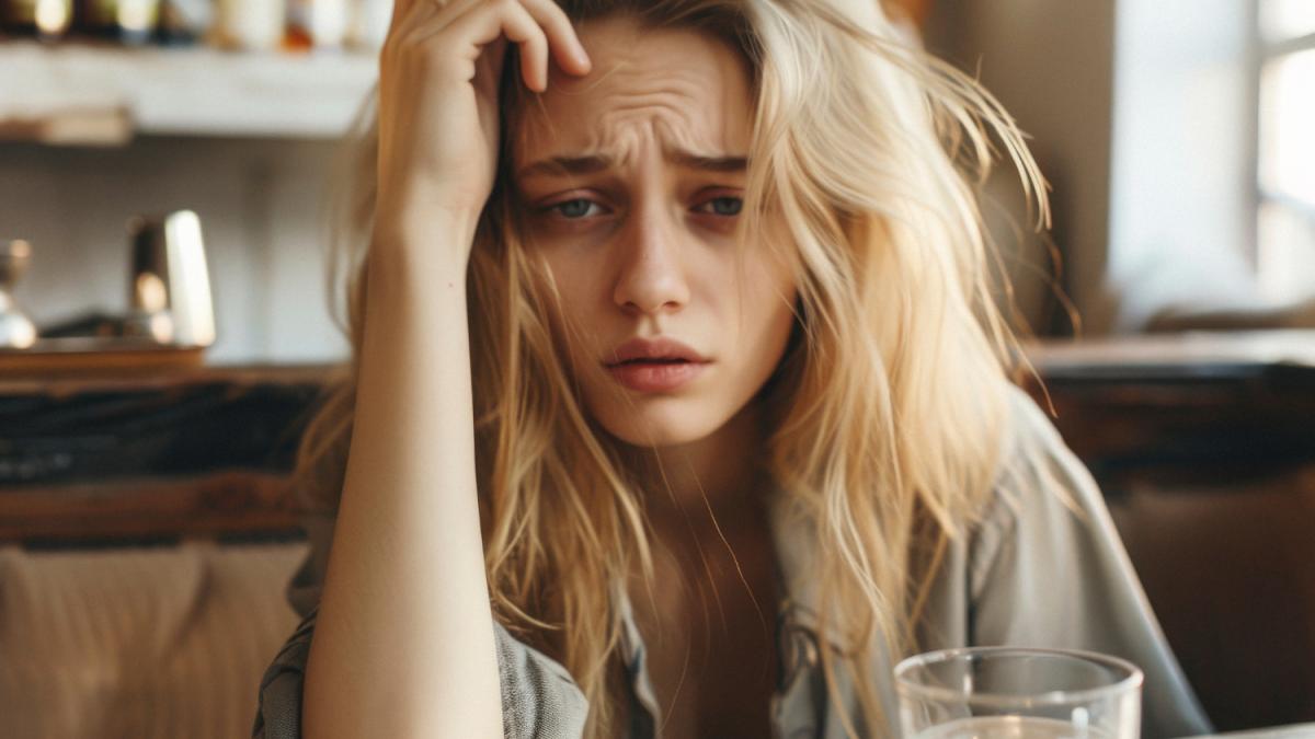 Девушка стрессует