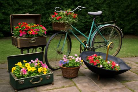 Вазоны из дерева, бетона и пластика украсят участок без лишних затрат — Мария Белова Вазоны из дерева, бетона и пластика украсят участок без лишних затрат — Мария Белова