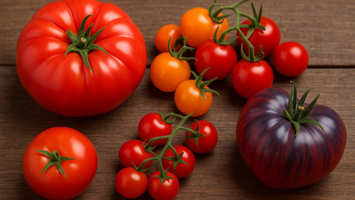 разные сорта томатов