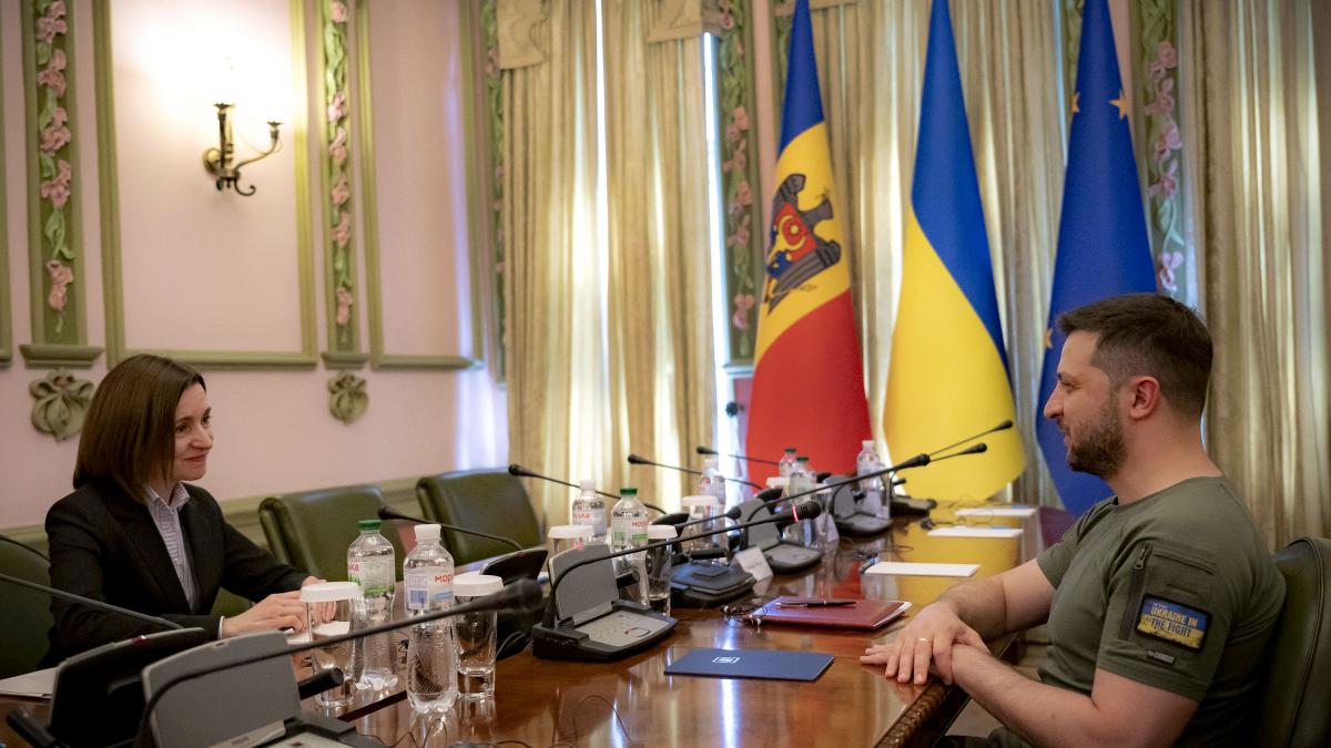 Владимир Зеленский и Майя Санду Владимир Зеленский и Майя Санду