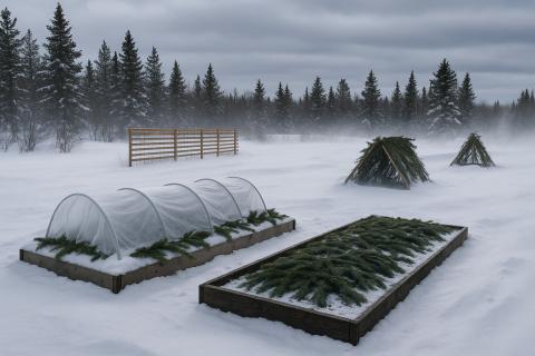 Корни плодовых деревьев продолжают усваивать питательные вещества даже зимой под снежным покровом