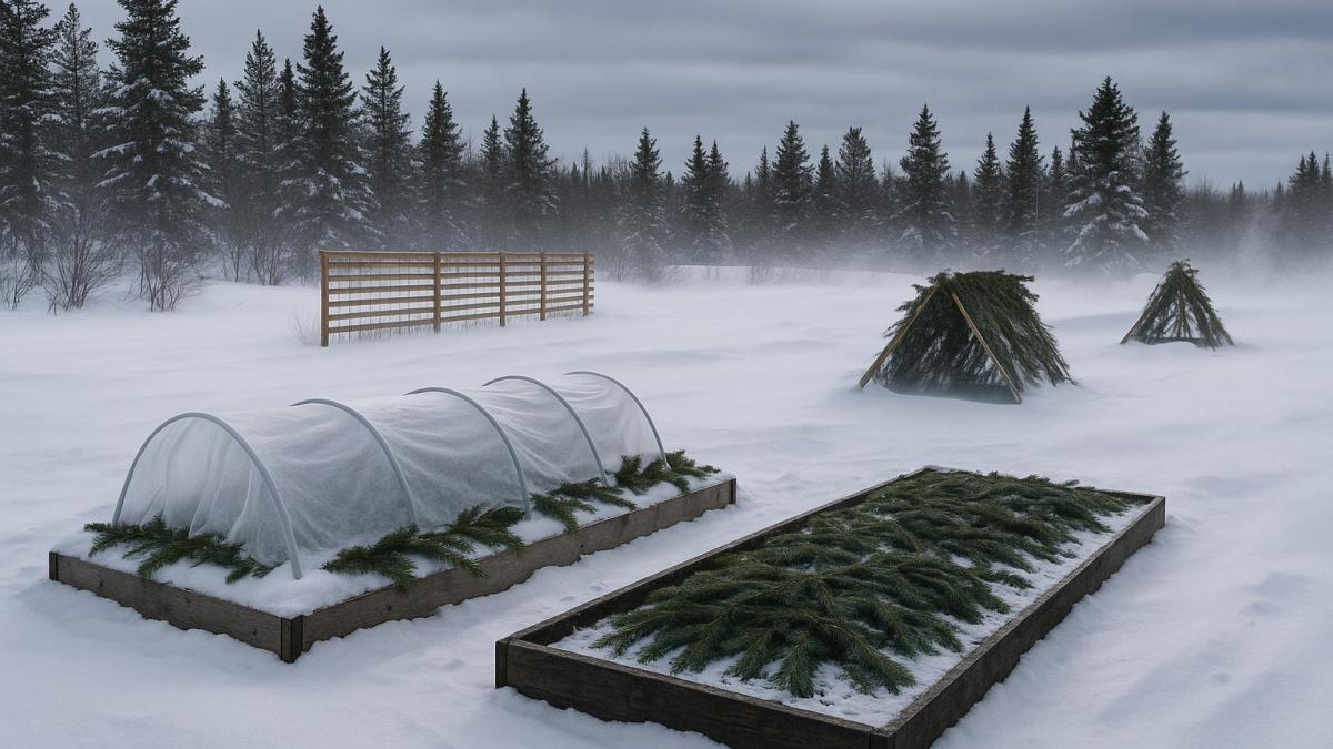 Огород зимой