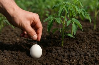 Яйца улучшают структуру почвы для растений — агроном