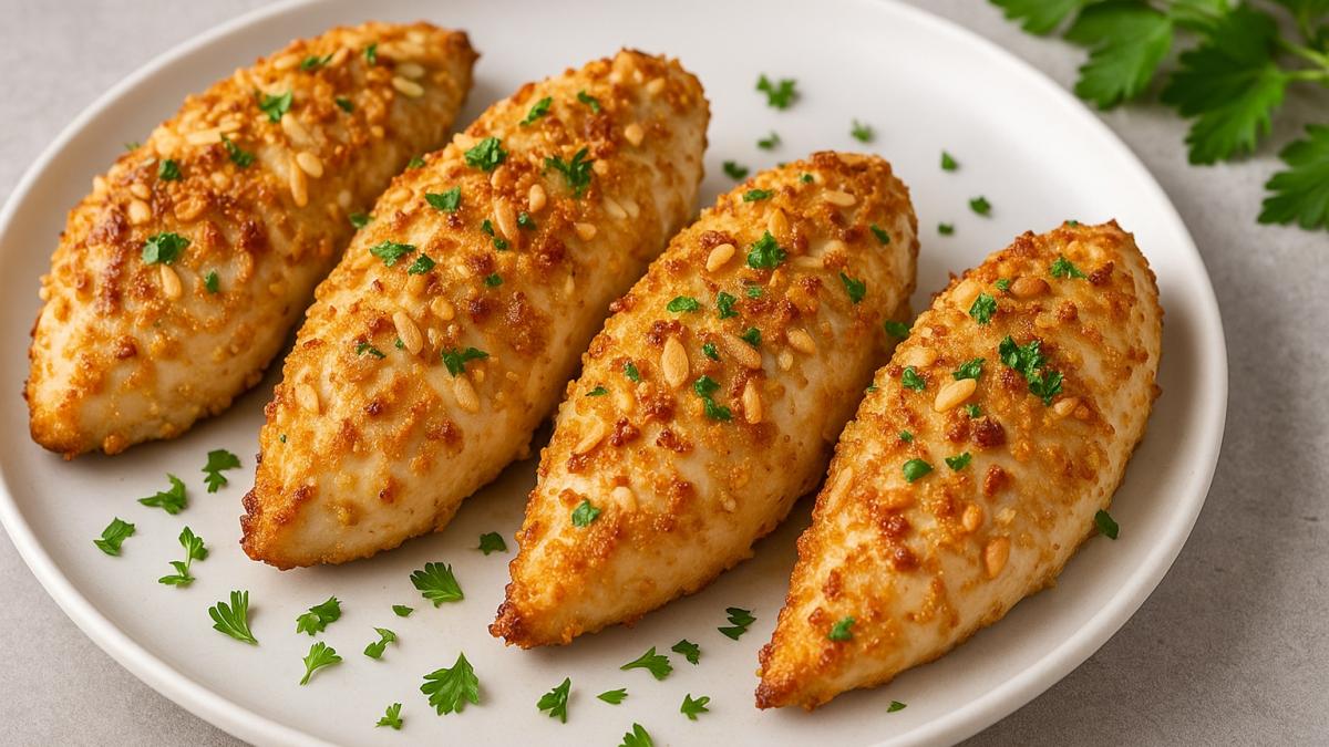 Куриные грудки в миндальной корочке Куриные грудки в миндальной корочке