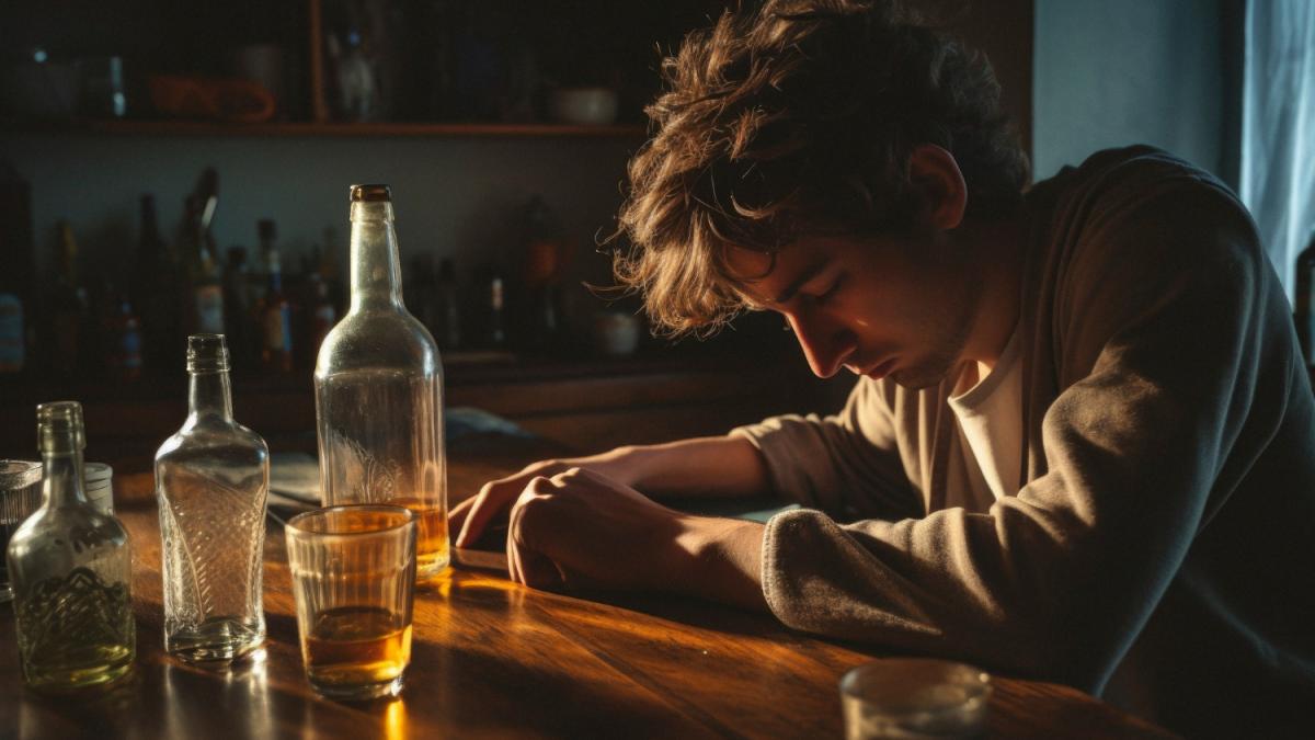 Страдающий алкоголизмом