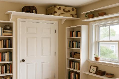 Дизайнеры интерьеров советуют использовать настенные системы хранения для экономии места и визуальной лёгкости