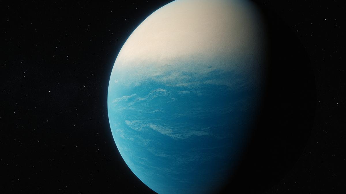 Hycean-планета в космосе