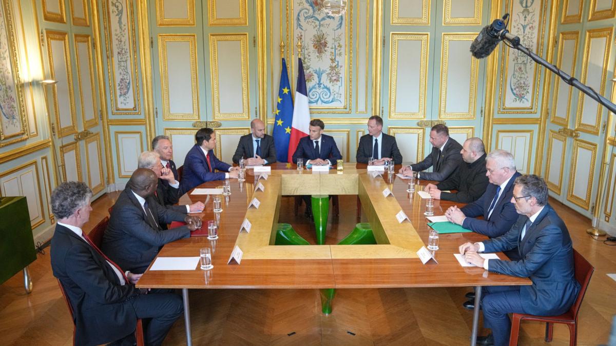 Встрече по Украине во Франции, 17 апреля