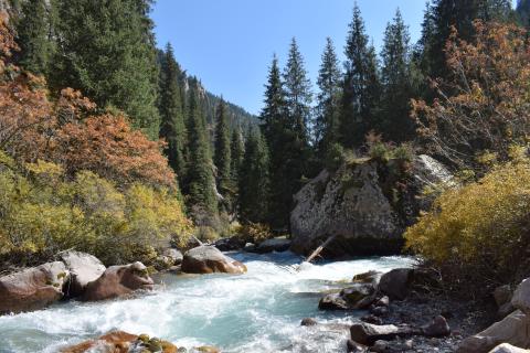 В январе Киргизия предложилагает тишину гор и доступные зимние активности путешественникам