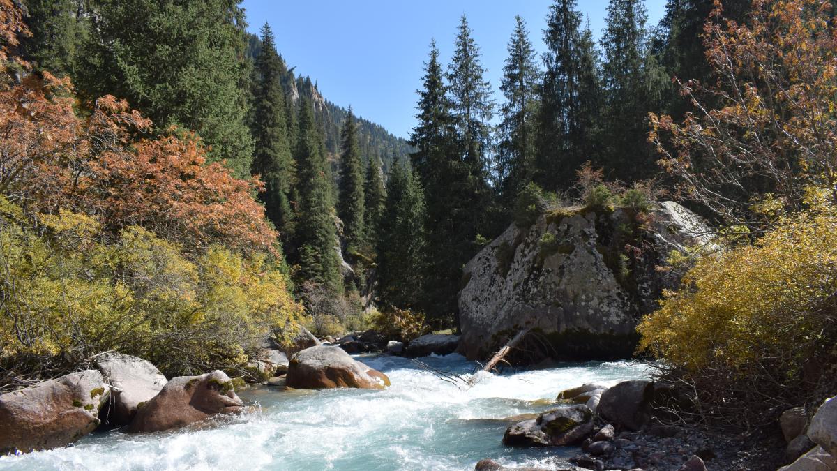 В районе хребта Кюнгёй-Ала-Тоо, Киргизия